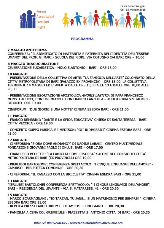 Programma della manifestazione