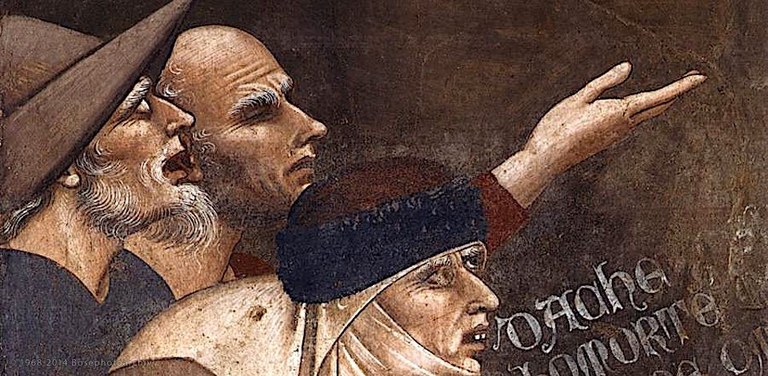BUFFALMACCO, Bounamico, Trionfo della morte (dettaglio), 1335-40, affresco, Camposanto, Pisa