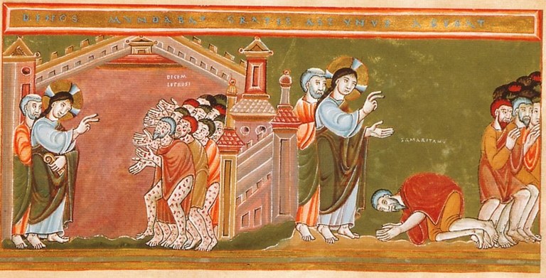 XXVIII Domenica del Tempo Ordinario anno C. Rendere gloria a Dio attraverso Gesù