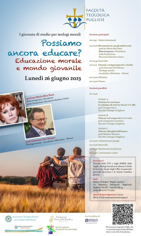 “Possiamo ancora educare? Educazione morale e mondo giovanile”