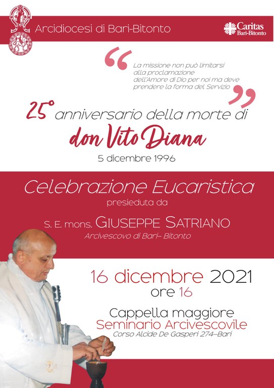 25° anniversario della morte di don Vito Diana