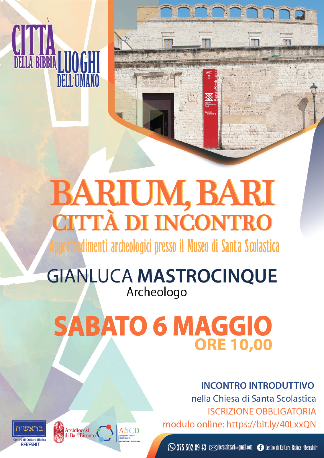 Barium, Bari – Città di incontro — Arcidiocesi Bari-Bitonto