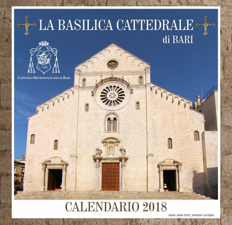 Calendario 2018 della Cattedrale di Bari