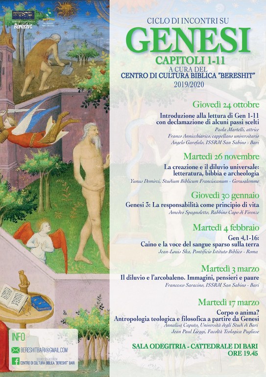 Ciclo di incontri su Genesi