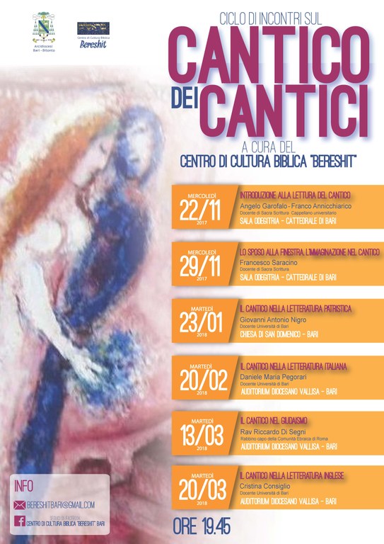 Ciclo di incontri sul Cantico dei Cantici