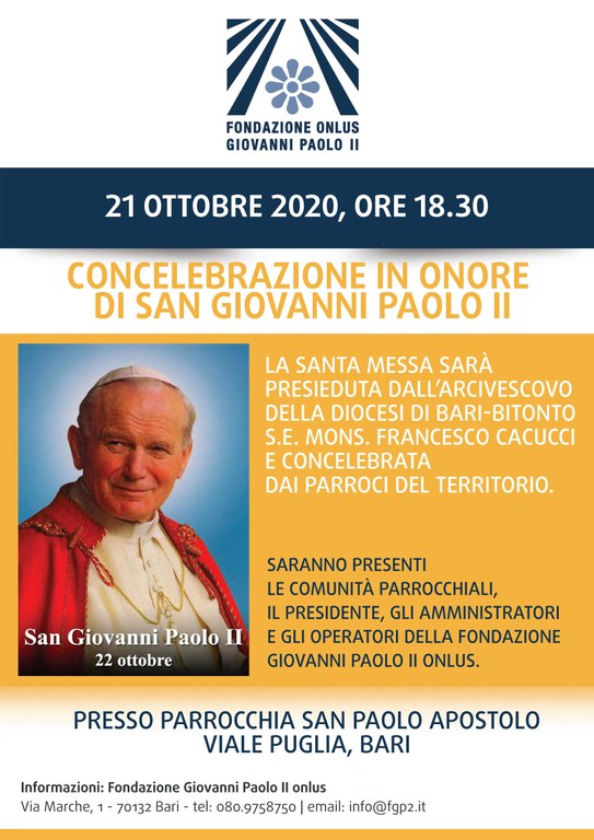 Concelebrazione in onore di San Giovanni Paolo II