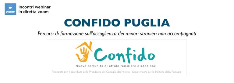 Confido Puglia. Percorsi di formazione sull'accoglienza dei minori stranieri non accompagnati