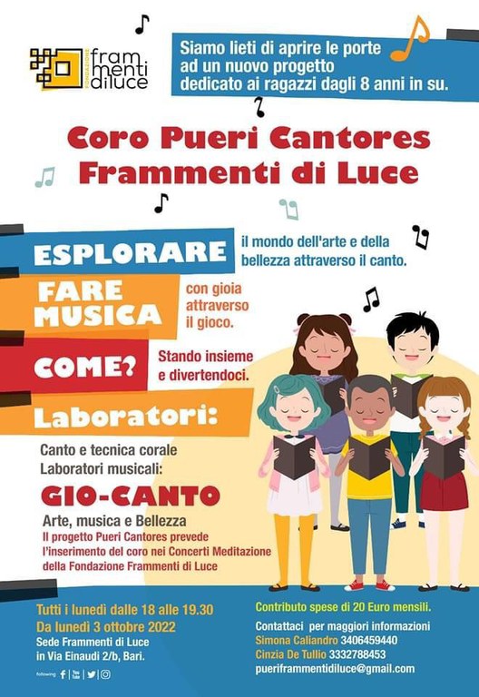 Coro Pueri Cantores Frammenti di Luce