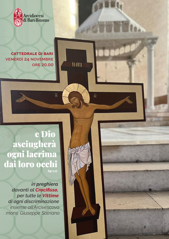 "E Dio asciugherà ogni lacrima dai loro occhi" (Ap 7,17)