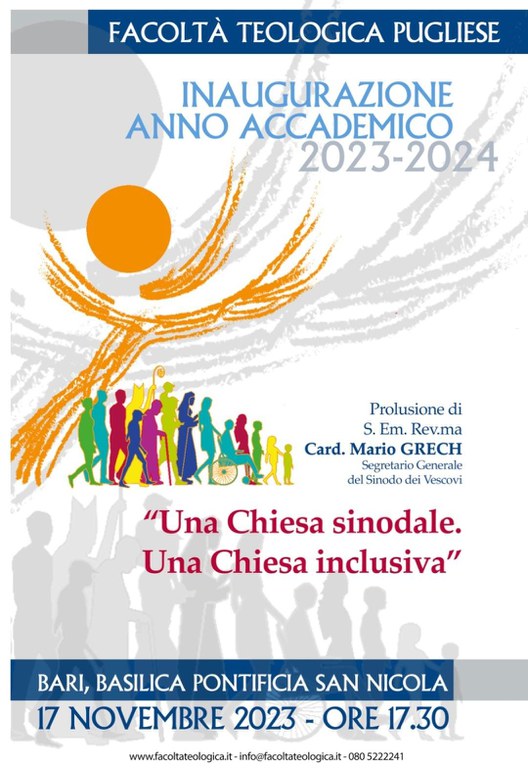 Facoltà Teologica Pugliese. Inaugurazione Anno Accademico 2023-2024
