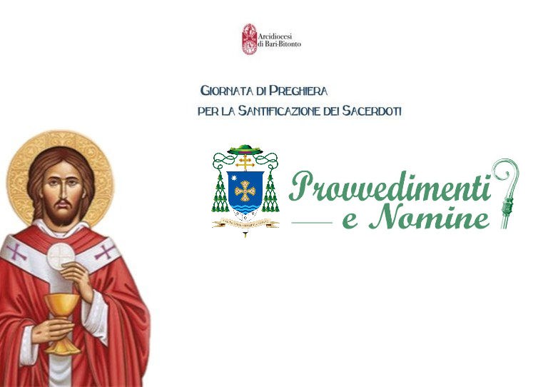 Giornata per la Santificazione Sacerdotale. Provvedimenti e nomine dell'Arcivescovo