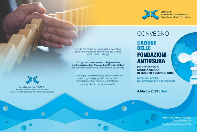 L’azione delle Fondazioni Antiusura per promuovere la dignità umana in questo tempo di crisi