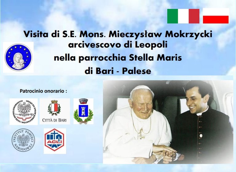 L'Arcivescovo di Leopoli Mieczysław Mokrzycki in visita nella parrocchia Stella Maris