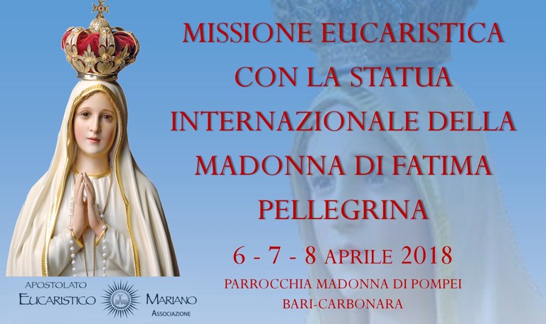 Missione Eucaristica con la statua internazionale della Madonna di Fatima