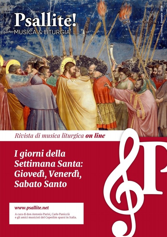Nuovo numero di "Psallite" I giorni della Settimana Santa: Giovedì, Venerdì, Sabato Santo