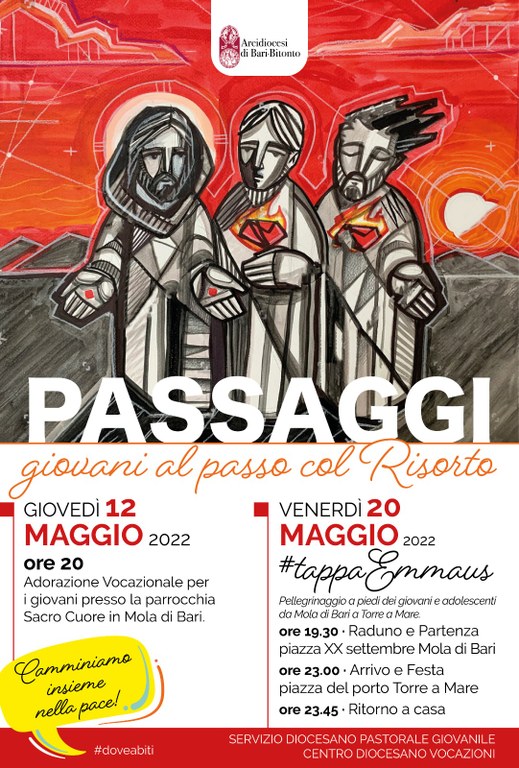 Passaggi. Giovani al passo col Risorto. #TappaEmmaus