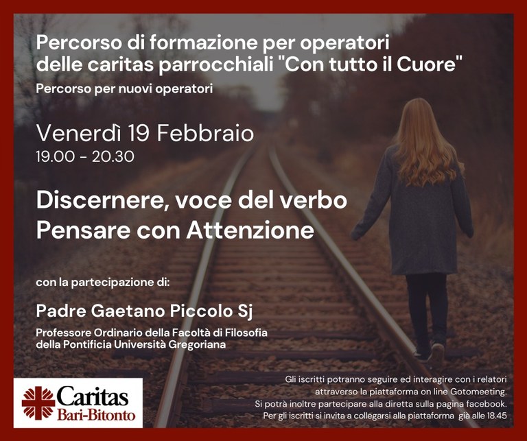 Percorsi diocesani di formazione per operatori delle caritas parrocchiali