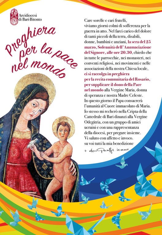 Preghiera per la Pace e Consacrazione al Cuore Immacolato di Maria