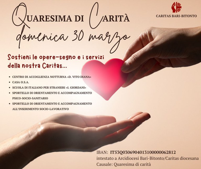 Quaresima di Carità 2025