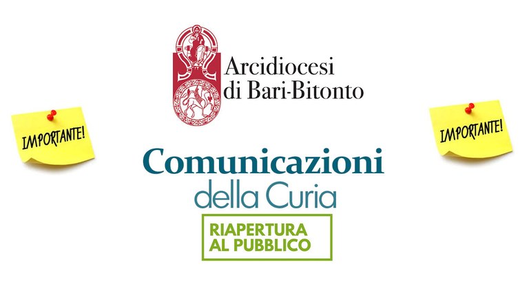 Ripresa dell’attività degli Uffici di Curia