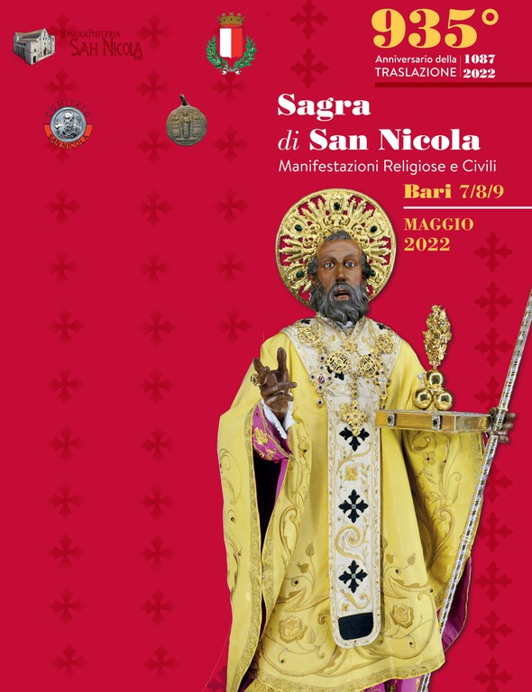 Sagra di San Nicola 935° Anniversario della Traslazione 1087 – 2022