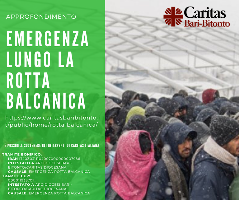 Situazione disperata in Bosnia e Erzegobina e lungo la rotta balcanica
