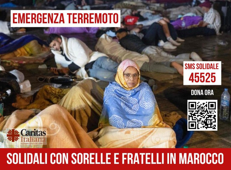 Terremoto in Marocco, lanciato il numero solidale 45525 da Caritas, Croce Rossa e Unicef
