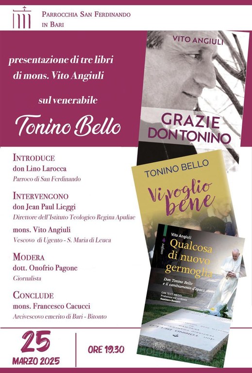 Tre pubblicazioni su don Tonino Bello