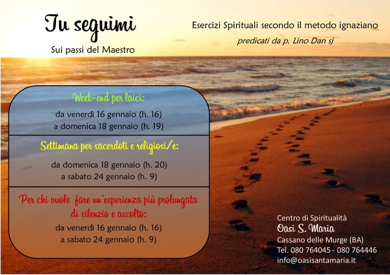 Esercizi Spirituali secondo il metodo ignaziano