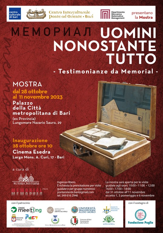 "Uomini nonostante tutto. Testimonianze da Memorial"