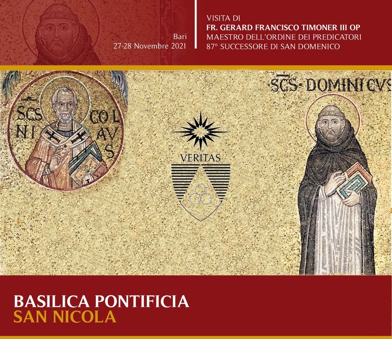 Visita di Fr. Gerard Francisco Timoner III OP Maestro dell'Ordine dei Predicatori, 87° successore di San Domenico