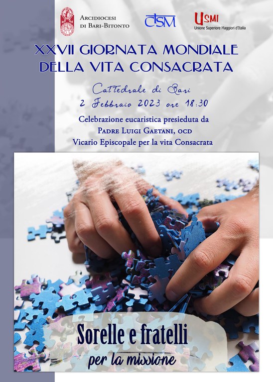 XXVII Giornata Mondiale della Vita Consacrata
