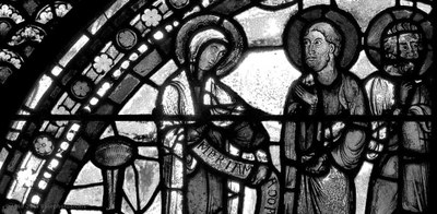 Maria Apostola apostolorum, vetrata della Cattedrale di Chartres, navata destra