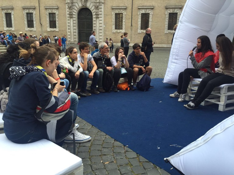 Una delle 7 tende della Misericordia