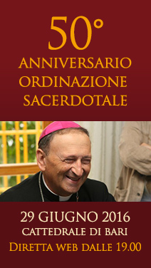 Banner diretta anniversario ordinazione Vescovo
