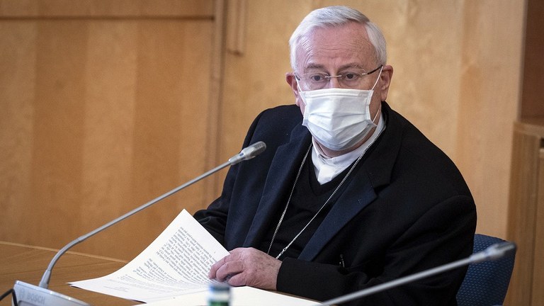Cei - Consiglio permanente, il presidente cardinale Gualtiero Bassetti (Cristian Gennari)