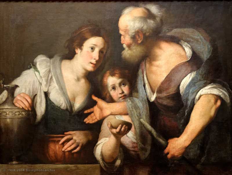 Bernardo Strozzi, Il profeta Elia e la vedova di Sarepta, 1630, Kunsthistorisches Museum, Vienna, Austria