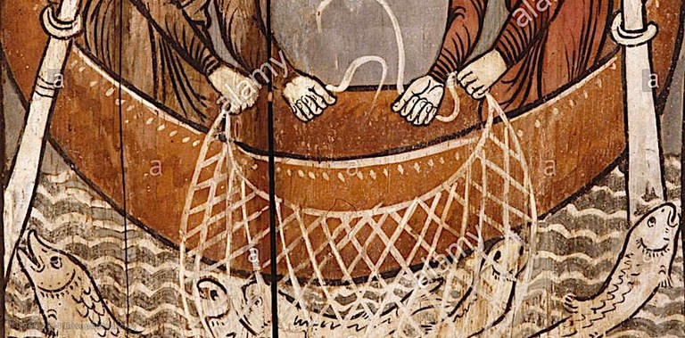 Pannello del soffitto dipinto, Chiesa di san Martino, Zillis (svizzera),1109-1114