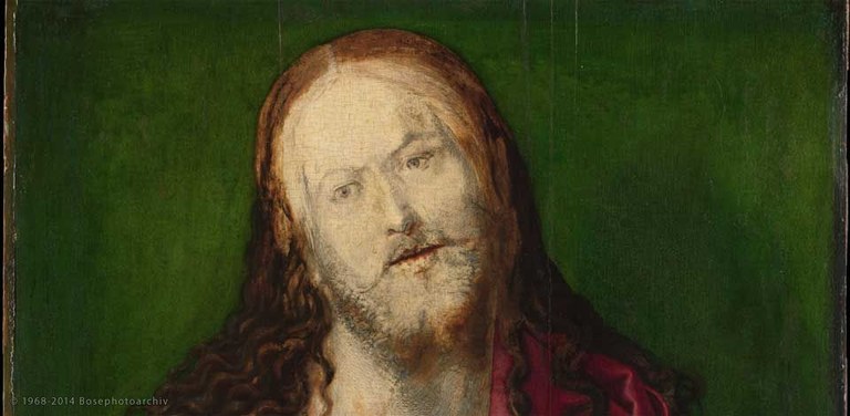 Albrecht Dürer, Salvator Mundi (incompleto), 1505 circa, olio su tavola, 58.1 x 47cm, The Friedsam Collection, Metropolitan Museum of Art, New York