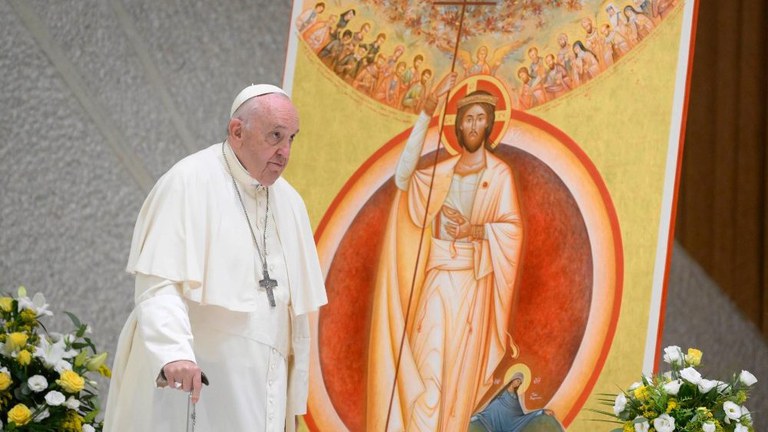 Il Papa nell'udienza con la Comunità cattolica Shalom