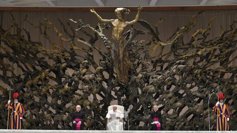 Papa Francesco all'udienza generale