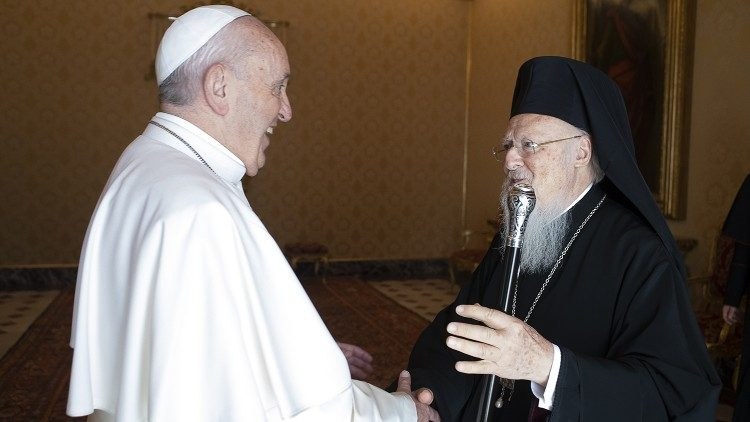 L'incontro tra Papa Francesco e il Patriarca Bartolomeo I