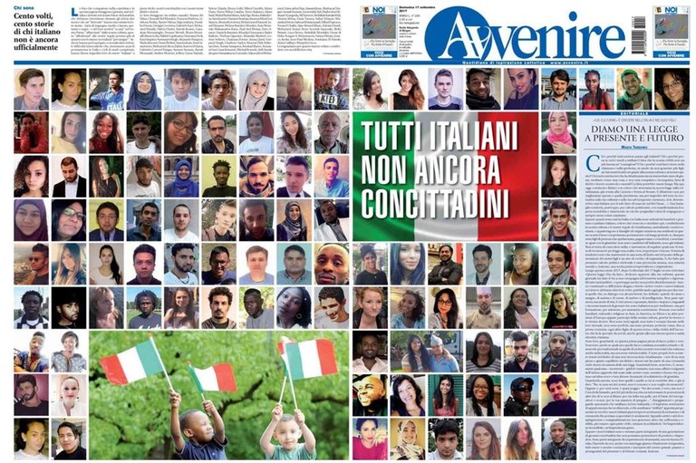 La copertina speciale del numero di Avvenire in edicola domenica 17 settembre