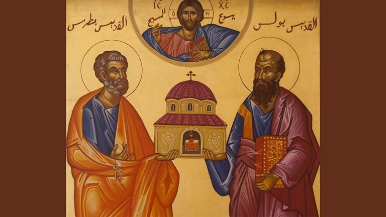 I santi apostoli Pietro e Paolo, patroni di Roma (© Vatican News)